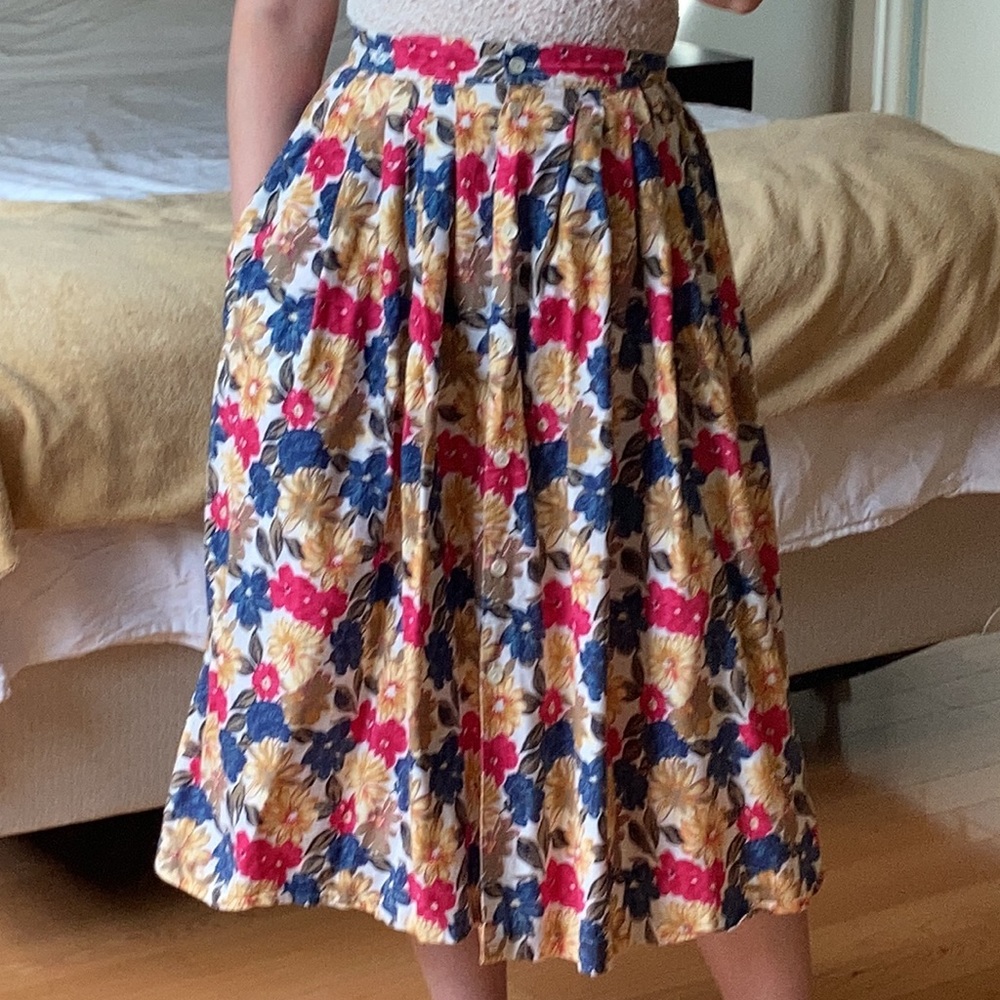 Vintage Floral Skirt